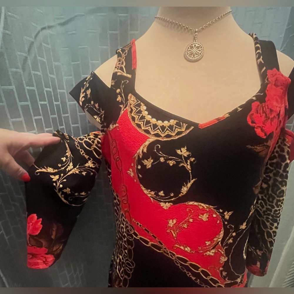 Bold Elements Floral Dress L - Picture 7 of 9